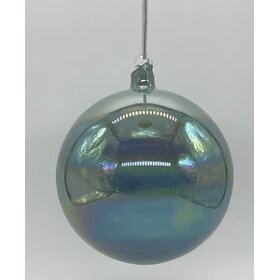 Glass Handblown Top, Irid Steel Gray