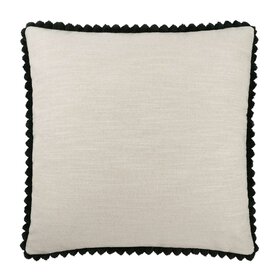 Pom Chic Ivory Bolster Pillow, 14" x 42"