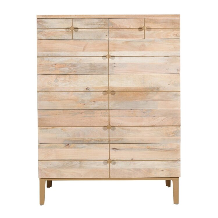 Beyond Borders Courtney Tall Boy Chest- Sand Dune