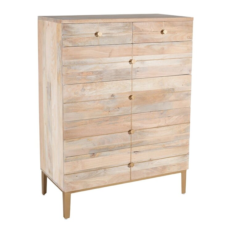 Beyond Borders Courtney Tall Boy Chest- Sand Dune