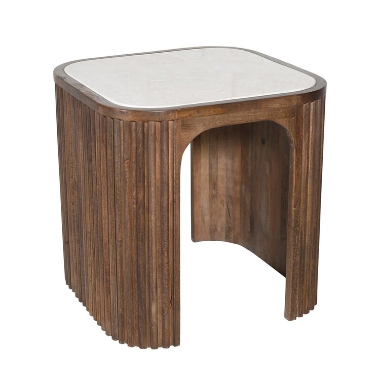Jes & Gray Travis End Table- Chestnut