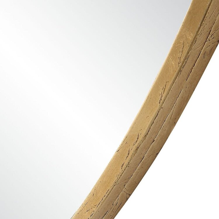 Junius Large Round Mirror- Gold