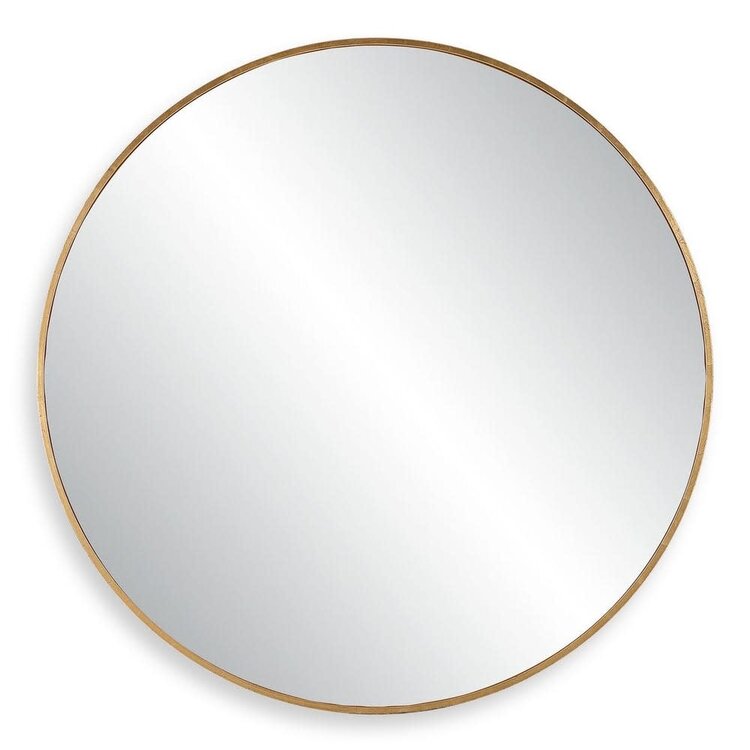 Junius Large Round Mirror- Gold