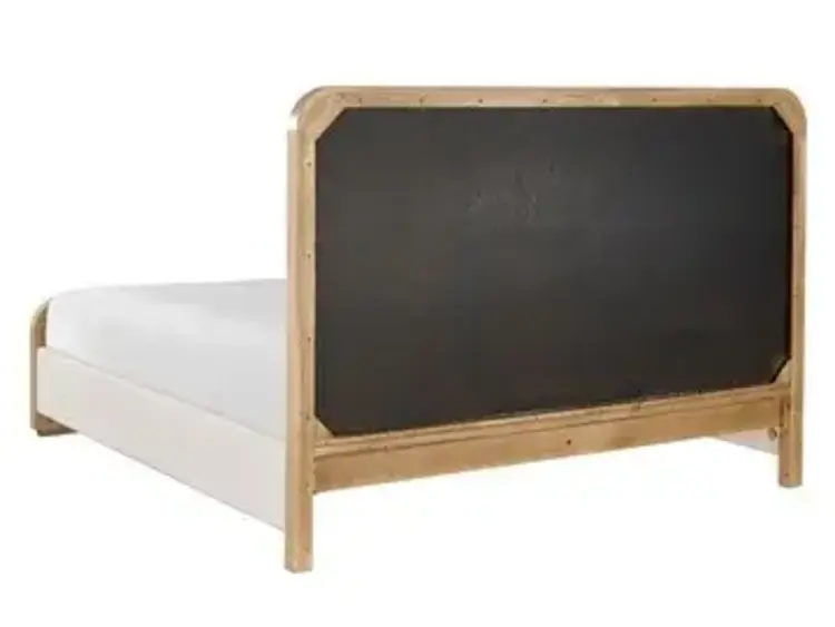 Modern Nomad Bed, Queen Canberra Ivory