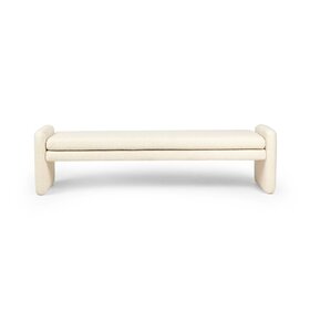 Four Hands Serena Accent Bench- Durham Cream