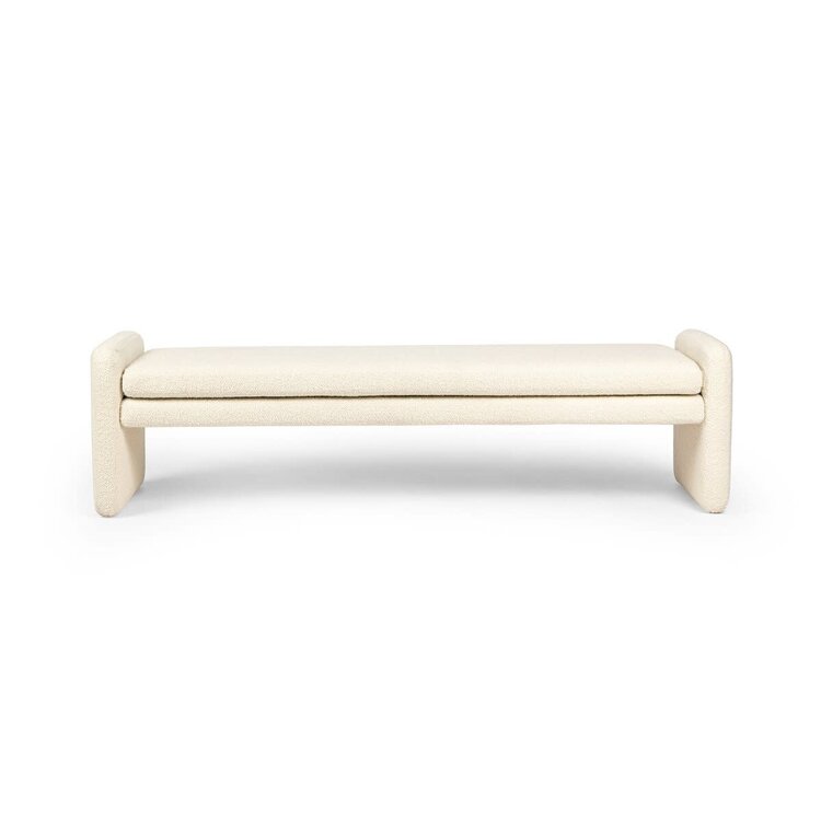 Four Hands Serena Accent Bench- Durham Cream