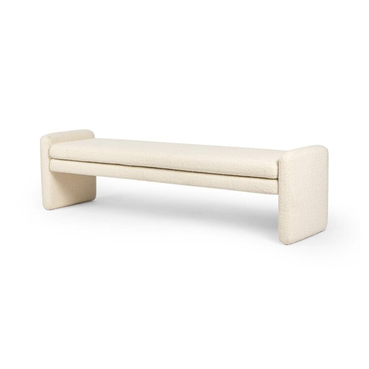 Four Hands Serena Accent Bench- Durham Cream