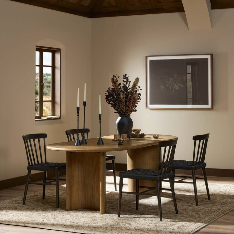 Four Hands 94" Paden Dining Table- Worn Oak Veneer