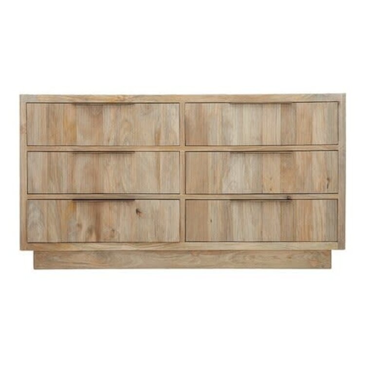 Beyond Borders Conrad 6 Drawer Dresser- Natural Sand