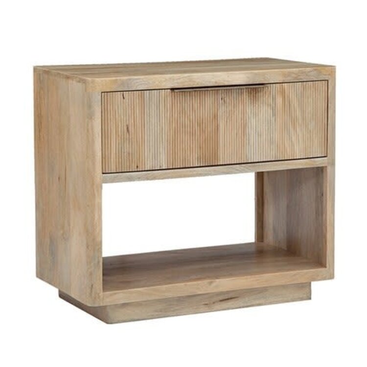 Beyond Borders Conrad Nightstand- Natural Sand