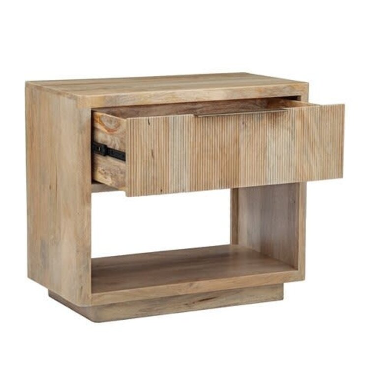 Beyond Borders Conrad Nightstand- Natural Sand
