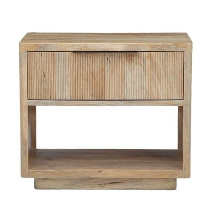 Beyond Borders Conrad Nightstand- Natural Sand