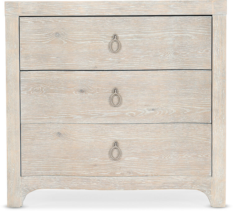Serenity Antigua Three Drawer Nightstand