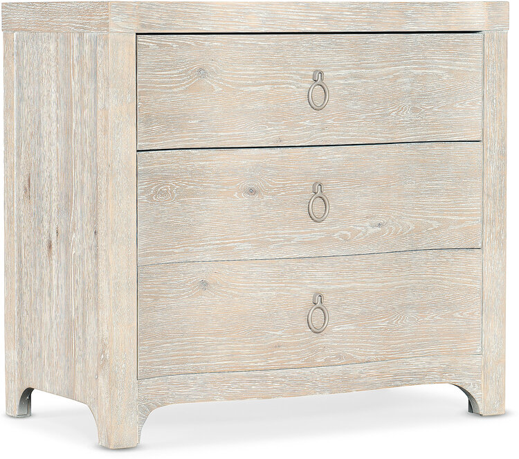 Serenity Antigua Three Drawer Nightstand