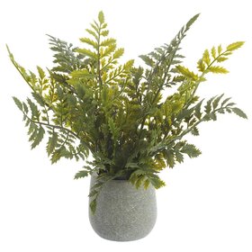 11" Soft PE Fern in Plastic Pot