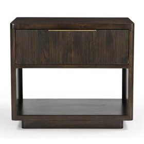 Beyond Borders Conrad Nightstand- Coffee Brown