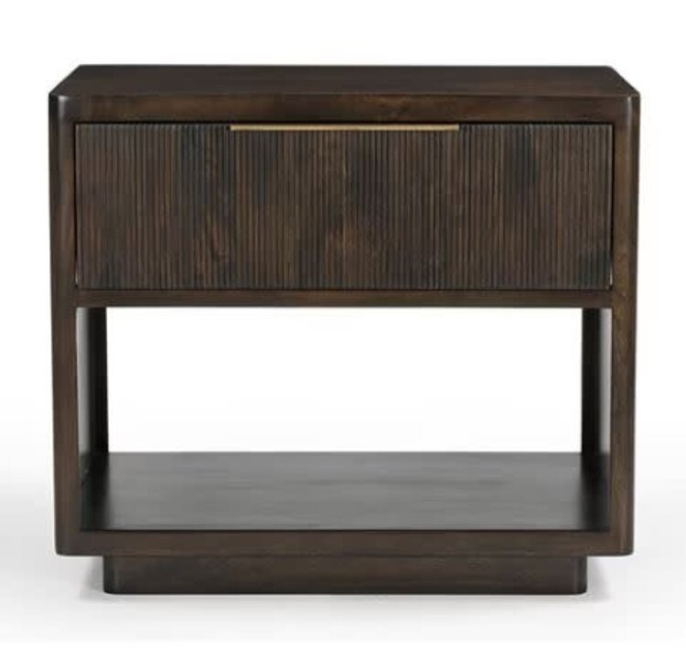 Beyond Borders Conrad Nightstand- Coffee Brown