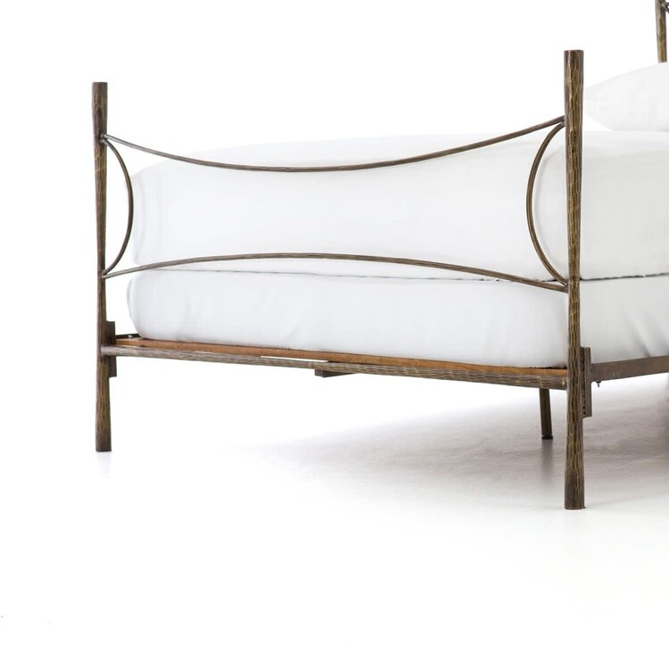 Four Hands Westwood Bed, Queen Antique Brass