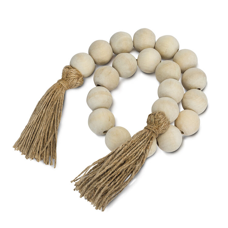 Beyond Borders Jute Tassel Beaded Decor