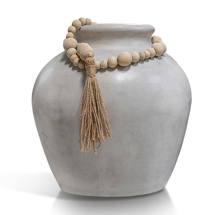 Beyond Borders Jute Tassel Beaded Decor