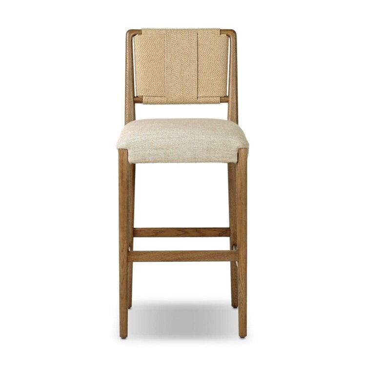 Four Hands Rothler Bar Stool- Alcala Wheat
