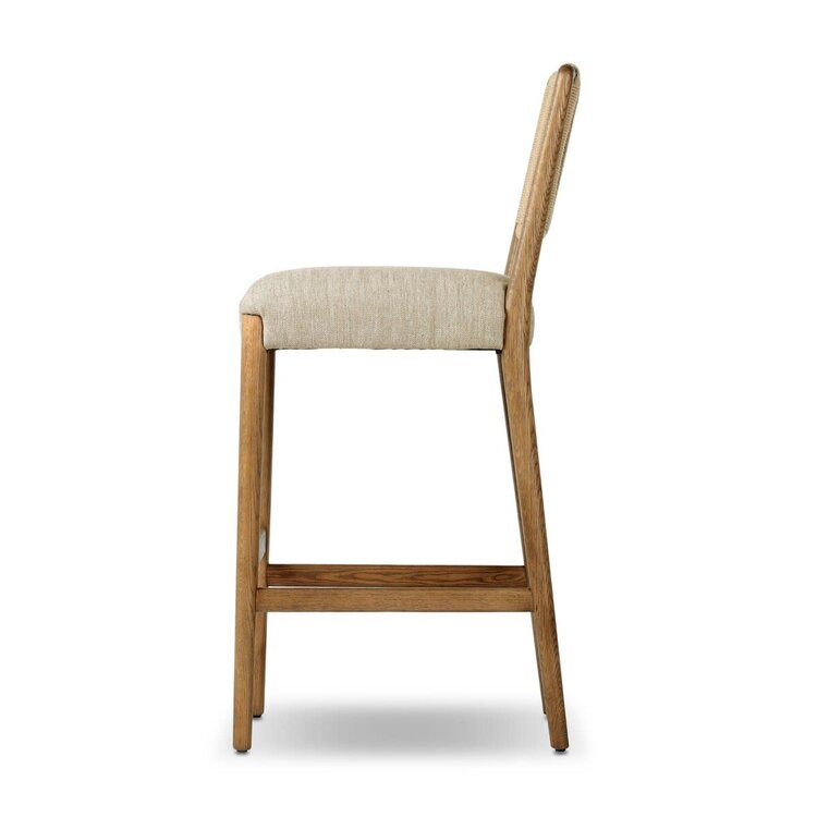 Four Hands Rothler Bar Stool- Alcala Wheat