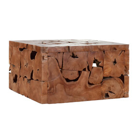 Beyond Borders Sliced Teak Coffee Table- Cashew