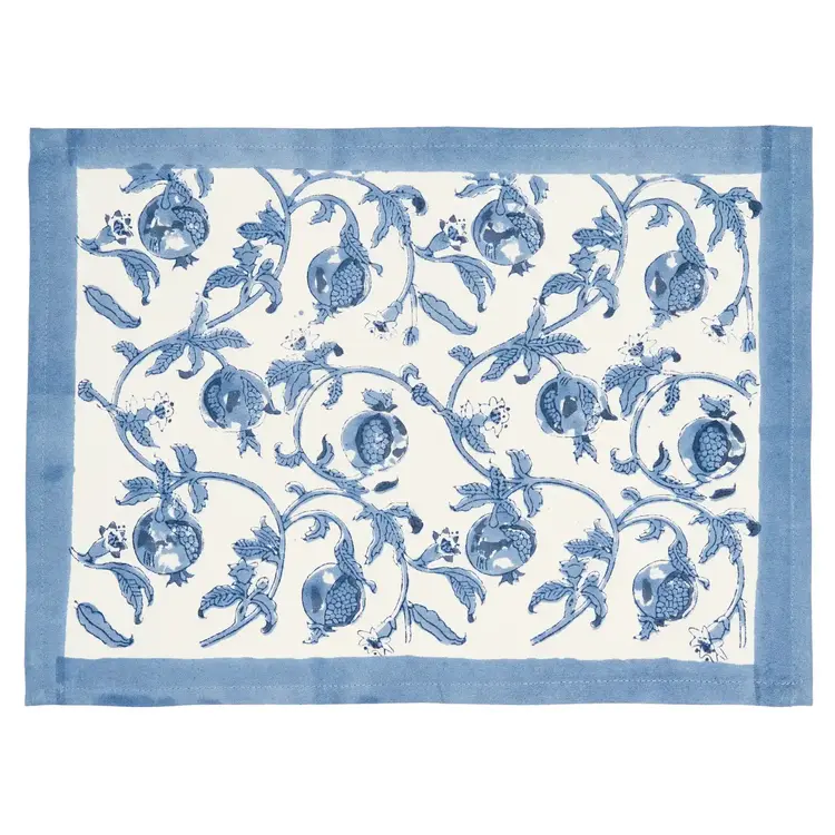 Granada Cornflower Blue Placemats- set of 6