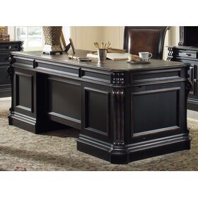 Telluride 76'' Executive Desk w/Wood Panels