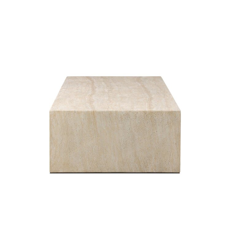 Four Hands Brad Coffee Table- Faux Travertine