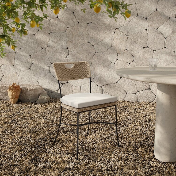 Four Hands Honor Outdoor Dining Chair- Arashi Salt