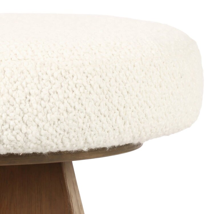 Four Hands Damon Swivel Bar Stool- Durham Cream