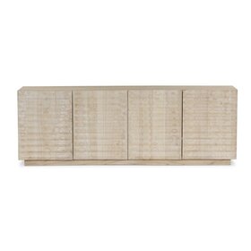 Four Hands Tussac Media Console- Natural White Neem