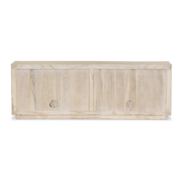 Four Hands Tussac Media Console- Natural White Neem