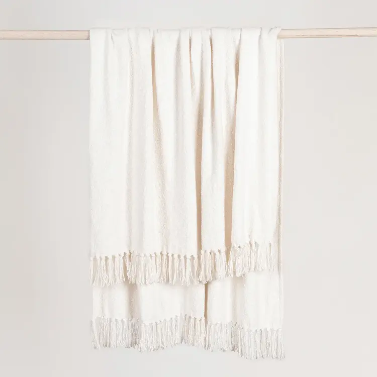 TC Aria Boucle Ivory Throw