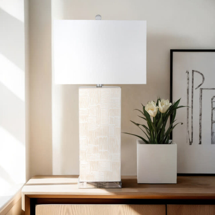 Ceramic Textured Table Lamp