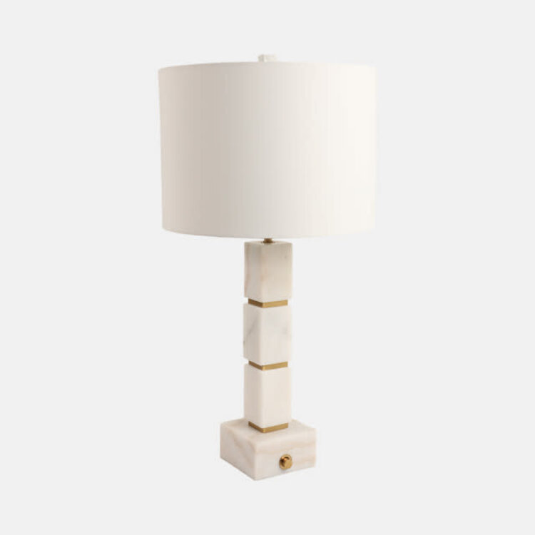 Stacked Marble Cubes Lamp