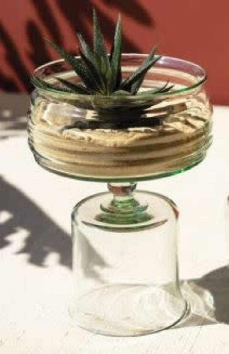 Reversible Glass Compotes-