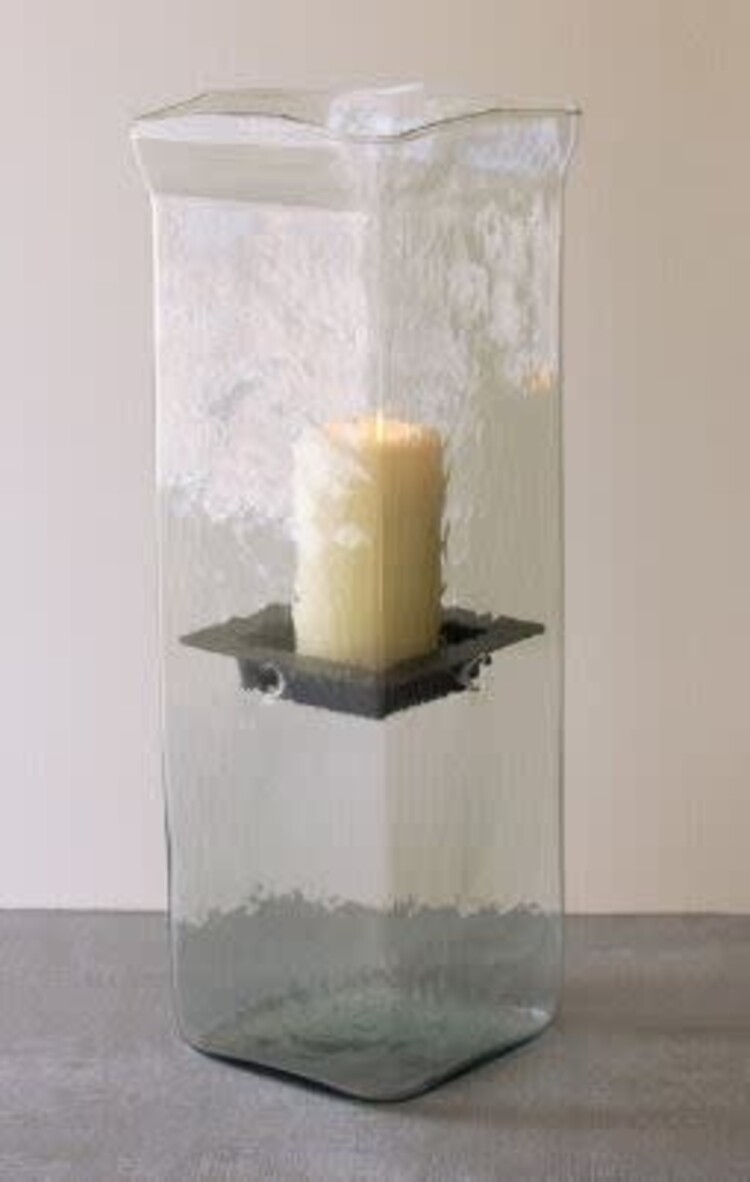 Square Candle Hurricane- Large