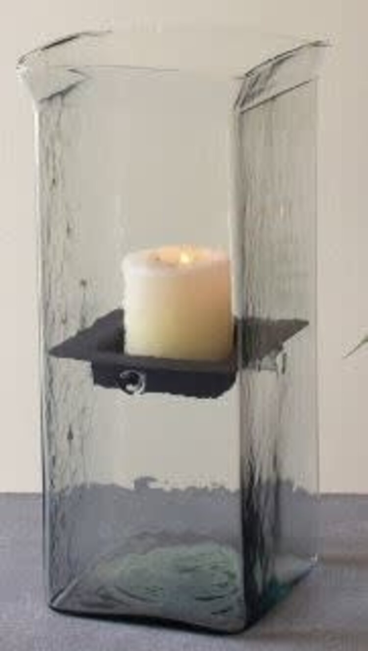 Square Candle Hurricane- Medium
