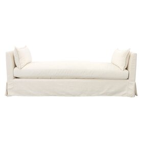 Atelier Home Warwick Bench- Lifestyle Chalk