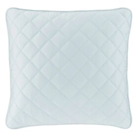 Quilted Silken Solid Sham, Robin's Egg Blue Euro