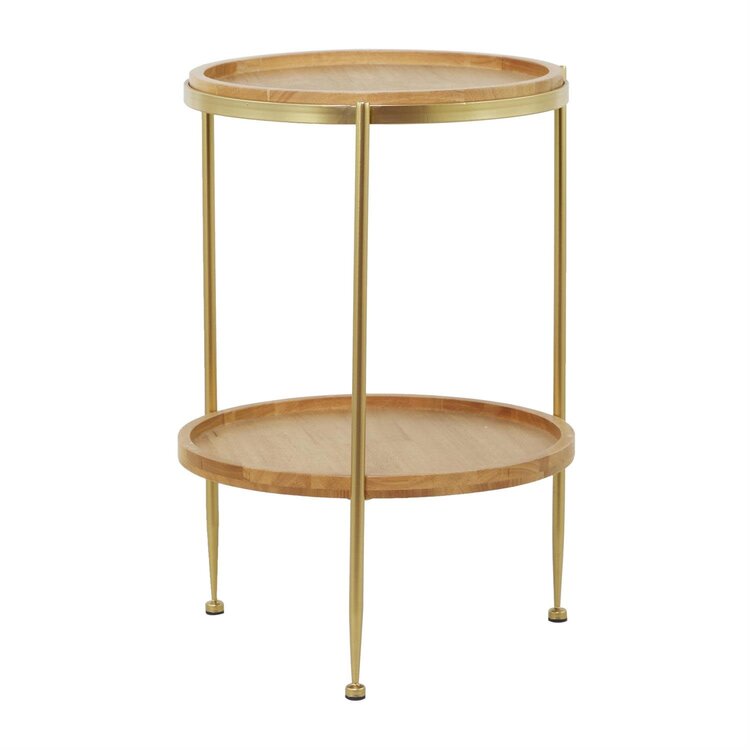 Brown Wood Side Table