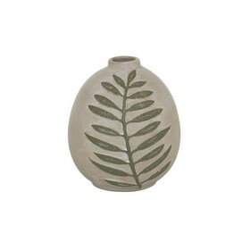 Ceramic Coastal Vase, 8'' H