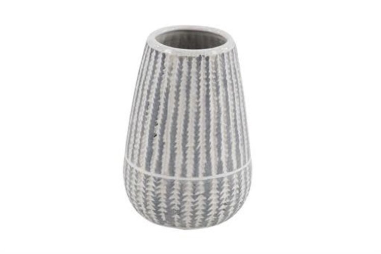 Ceramic Striped Vase