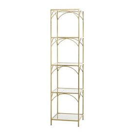 Gold Metal Shelving Unit