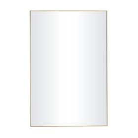 Gold Wood Contemporary Wall Mirror, 24" x 36"