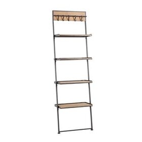 Metal and Wood Wall Shelf