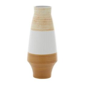 Tri-Colored Ceramic Vase