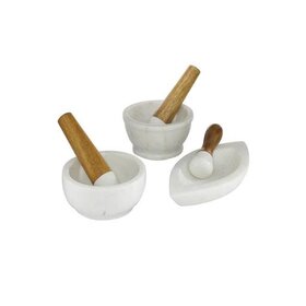 White Marble Mortar And Pestle